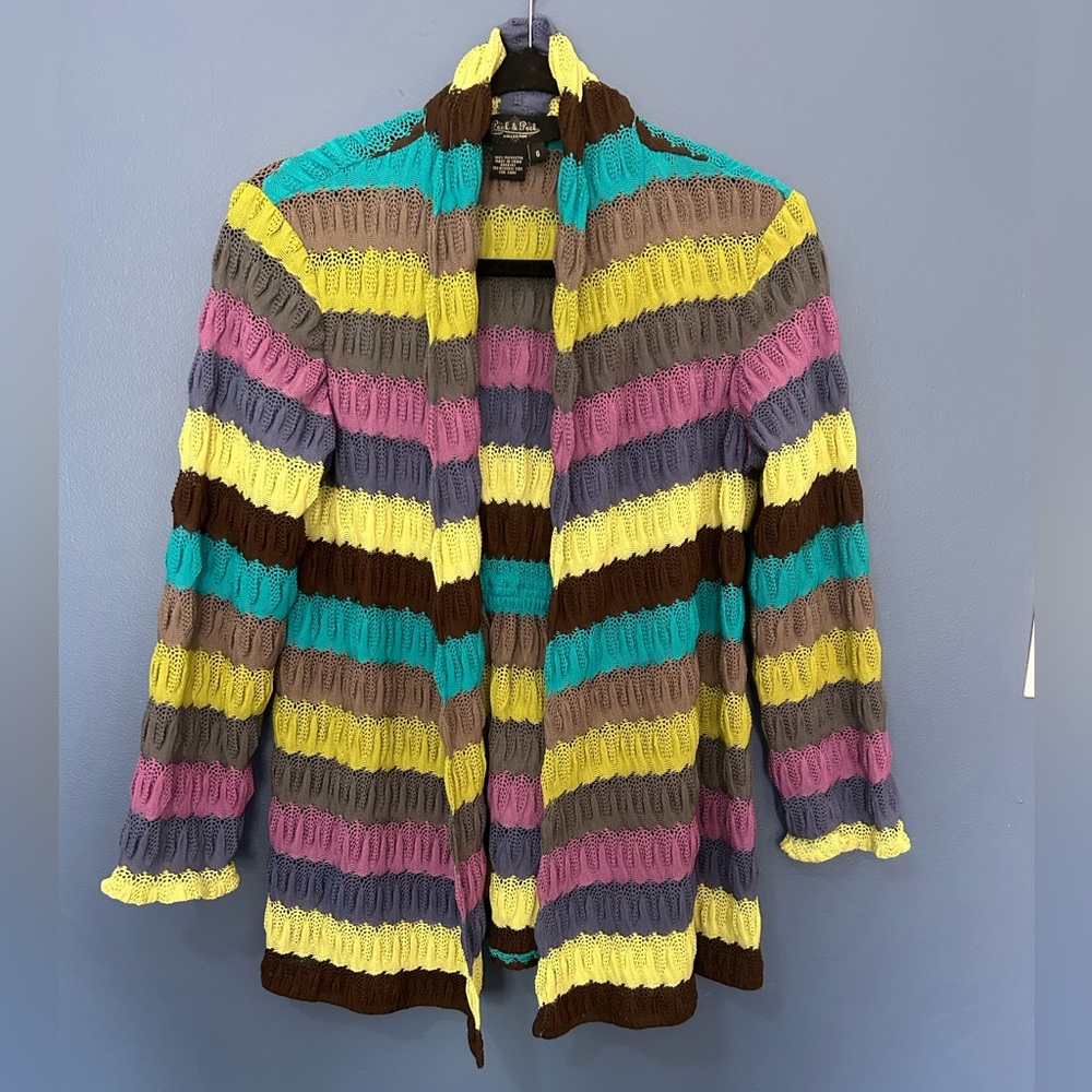 Peck & Peck crocheted cardigan